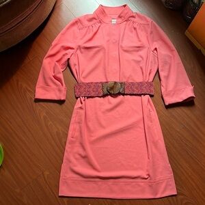 Ava &‎ Ayden size 12 shift dress corral 3/4 sleeve polyester.